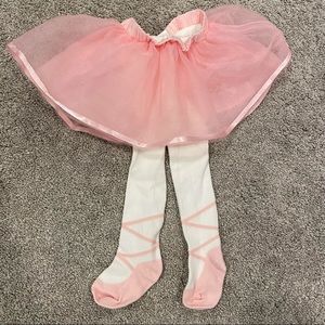 Gymboree Ballerina Tights & Tutu (6-12mo)